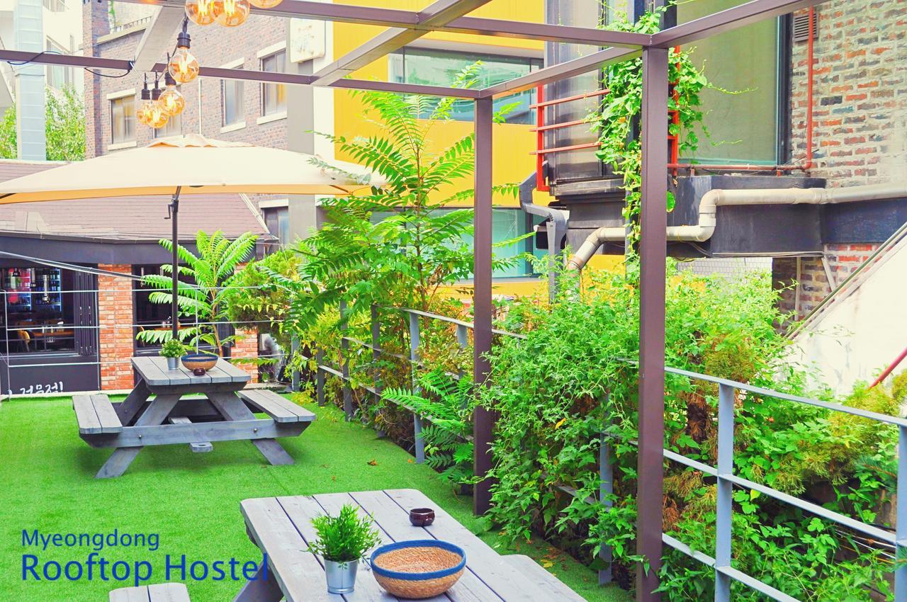 Myeongdong Rooftop Hostel Seul Dış mekan fotoğraf