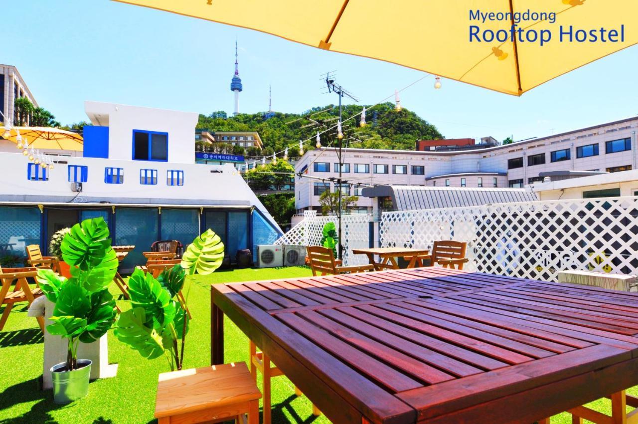 Myeongdong Rooftop Hostel Seul Dış mekan fotoğraf