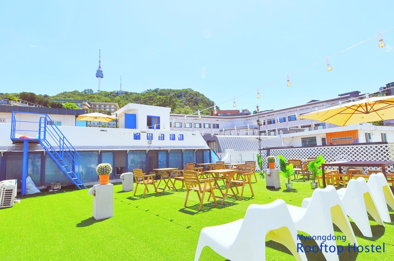 Myeongdong Rooftop Hostel Seul Dış mekan fotoğraf
