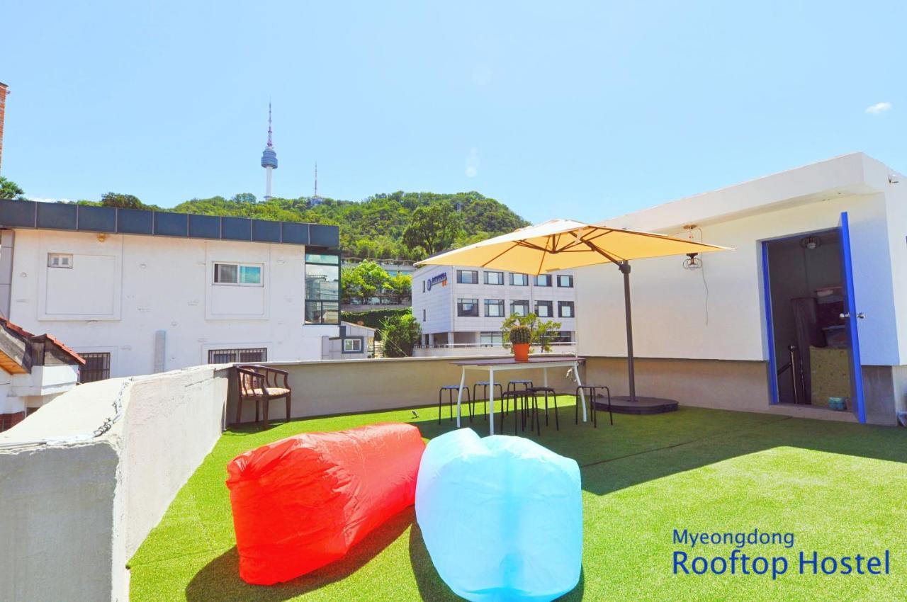 Myeongdong Rooftop Hostel Seul Dış mekan fotoğraf