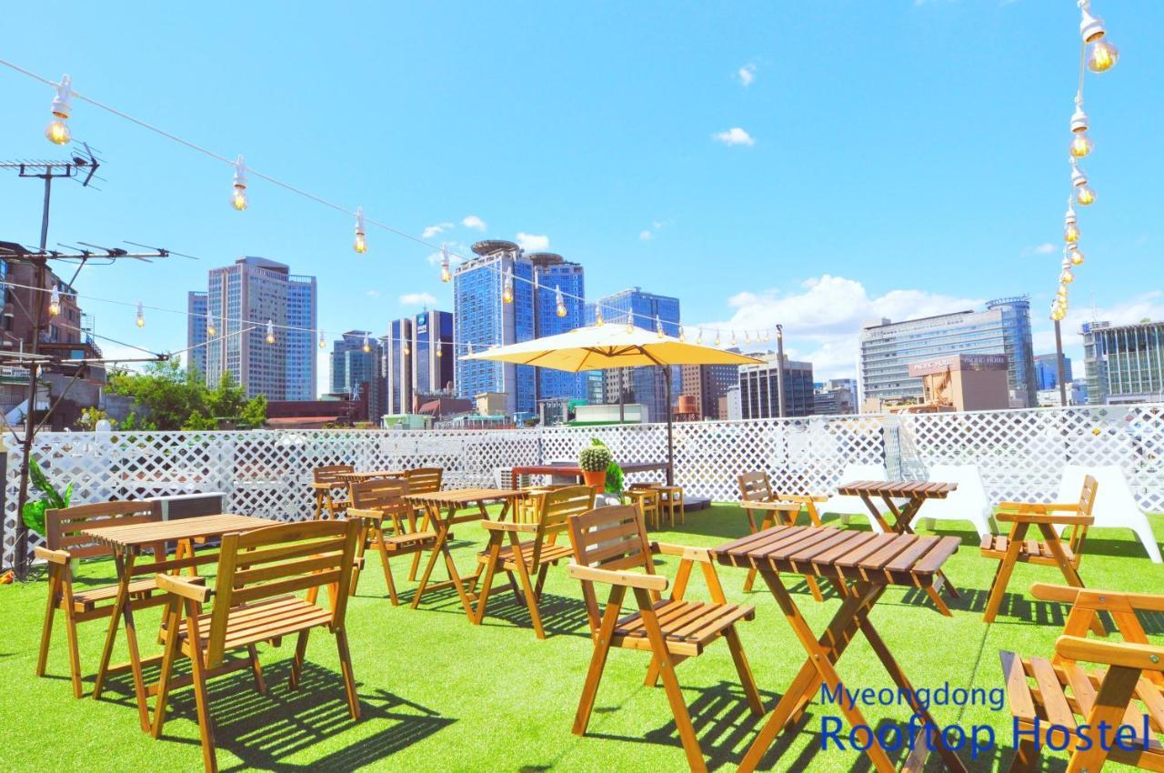 Myeongdong Rooftop Hostel Seul Dış mekan fotoğraf