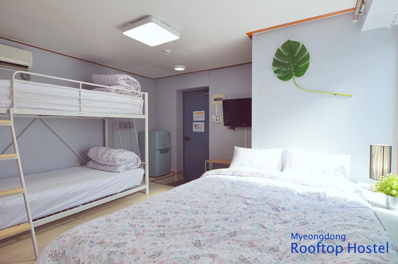 Myeongdong Rooftop Hostel Seul Dış mekan fotoğraf